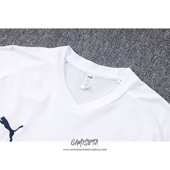Chandal del Olympique Marsella 2022-2023 Manga Corta Blanco
